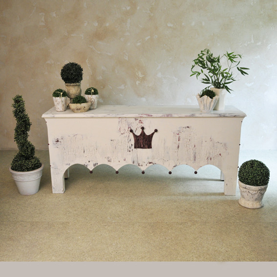 Ladentheke Vintage aus dem Künstleratelier in Shabby chic